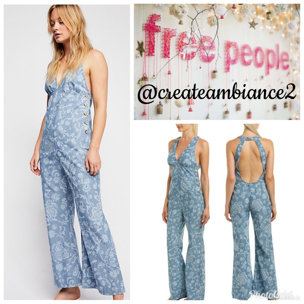 Free People Print Jumpsuit